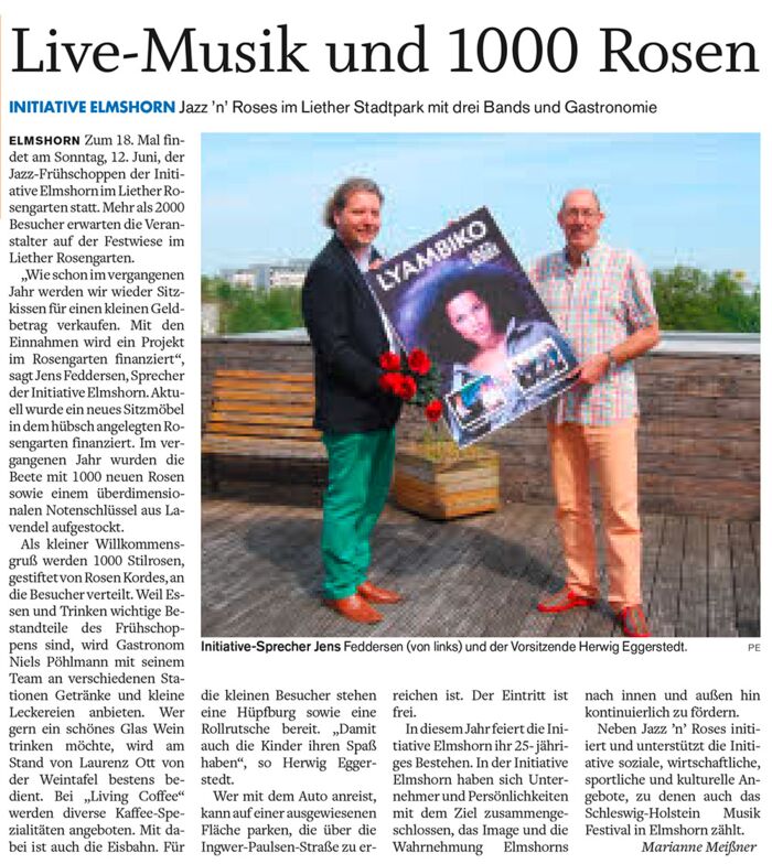 Live-Musik und 1000 Rosen.